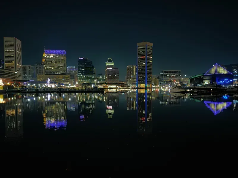 Baltimore at night