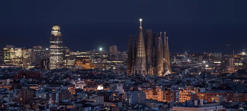 Barcelona at night