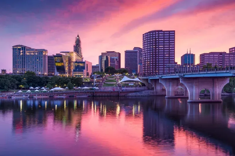 Hartford at night
