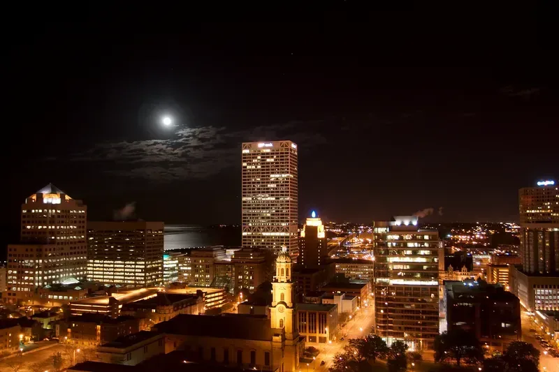 Milwaukee at night